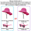 688c3a1ef27d5b9cf18e14c3aa19f49949c384d0b1e4f35e9980f.jpg Baby Sun Hat Toddler Kids Boys Girls Wide Brim Beach Hats with Sunglasses UPF 50+ Plain Caps with Neck Flap