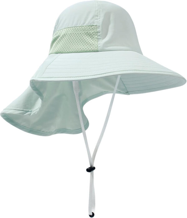 688c3a2e0dc13ebdfc30704d66dc2a79832078846af1cb9be0814.jpg Baby Sun Hat Toddler Kids Boys Girls Wide Brim Beach Hats with Sunglasses UPF 50+ Plain Caps with Neck Flap