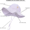 Baby & Toddler Wide Brim Sun Hats UPF 50+ Sun Protection Bucket Cap Cute Adjustable Hat in Seersucker