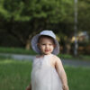 Baby & Toddler Wide Brim Sun Hats UPF 50+ Sun Protection Bucket Cap Cute Adjustable Hat in Seersucker