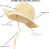 Baby & Toddler Wide Brim Sun Hats UPF 50+ Sun Protection Bucket Cap Cute Adjustable Hat in Seersucker