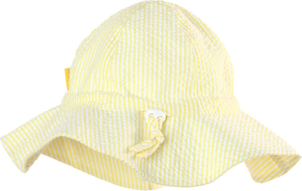 Baby & Toddler Wide Brim Sun Hats UPF 50+ Sun Protection Bucket Cap Cute Adjustable Hat in Seersucker