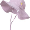 Baby & Toddler Wide Brim Sun Hats UPF 50+ Sun Protection Bucket Cap Cute Adjustable Hat in Seersucker
