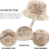 JANGANNSA Dinosaur Baby Boys Sun Hat Cotton Toddler Girls Bucket Hats Summer Sun Protect Cap for Kids