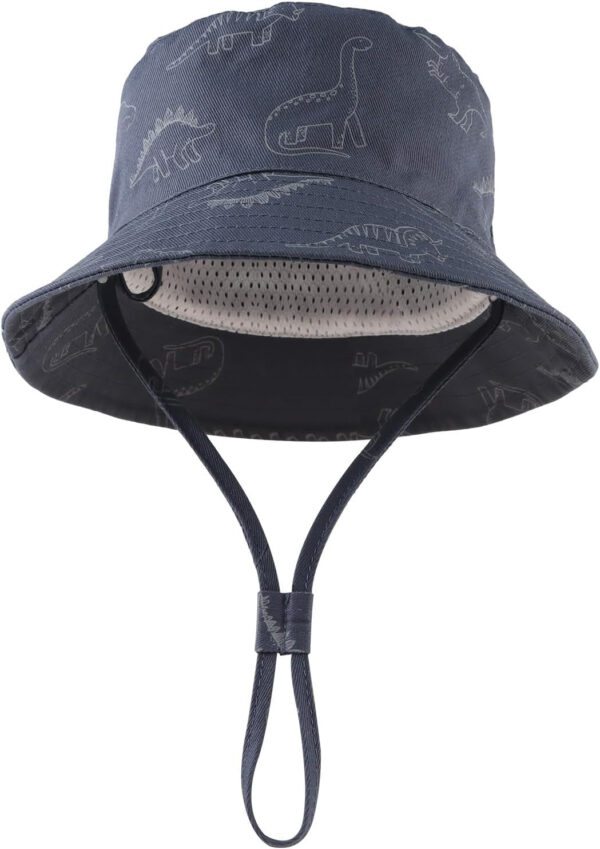 JANGANNSA Dinosaur Baby Boys Sun Hat Cotton Toddler Girls Bucket Hats Summer Sun Protect Cap for Kids