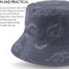 JANGANNSA Dinosaur Baby Boys Sun Hat Cotton Toddler Girls Bucket Hats Summer Sun Protect Cap for Kids