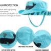 JANGANNSA Dinosaur Baby Boys Sun Hat Cotton Toddler Girls Bucket Hats Summer Sun Protect Cap for Kids