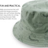 JANGANNSA Dinosaur Baby Boys Sun Hat Cotton Toddler Girls Bucket Hats Summer Sun Protect Cap for Kids