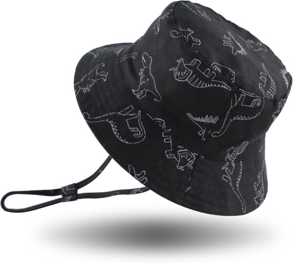 JANGANNSA Dinosaur Baby Boys Sun Hat Cotton Toddler Girls Bucket Hats Summer Sun Protect Cap for Kids