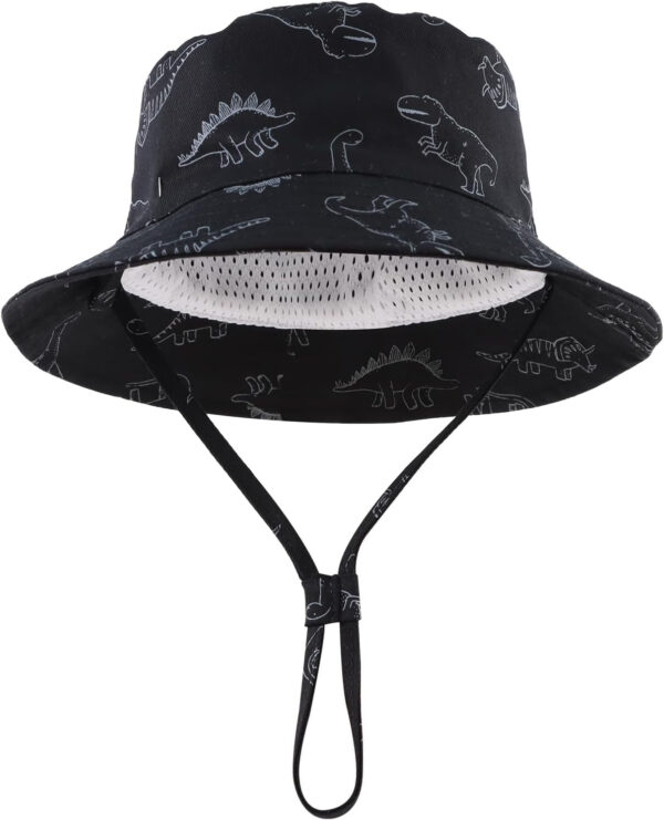 JANGANNSA Dinosaur Baby Boys Sun Hat Cotton Toddler Girls Bucket Hats Summer Sun Protect Cap for Kids