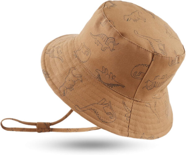 JANGANNSA Dinosaur Baby Boys Sun Hat Cotton Toddler Girls Bucket Hats Summer Sun Protect Cap for Kids
