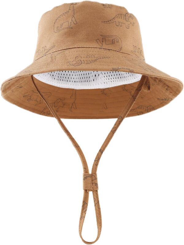 JANGANNSA Dinosaur Baby Boys Sun Hat Cotton Toddler Girls Bucket Hats Summer Sun Protect Cap for Kids