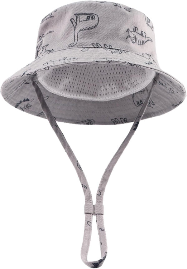 JANGANNSA Dinosaur Baby Boys Sun Hat Cotton Toddler Girls Bucket Hats Summer Sun Protect Cap for Kids