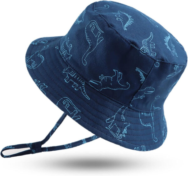 JANGANNSA Dinosaur Baby Boys Sun Hat Cotton Toddler Girls Bucket Hats Summer Sun Protect Cap for Kids
