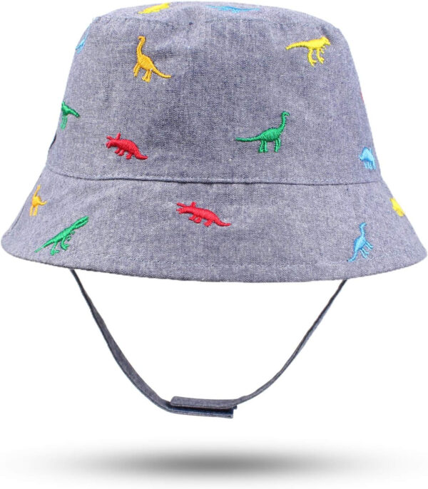 JANGANNSA Dinosaur Baby Boys Sun Hat Cotton Toddler Girls Bucket Hats Summer Sun Protect Cap for Kids