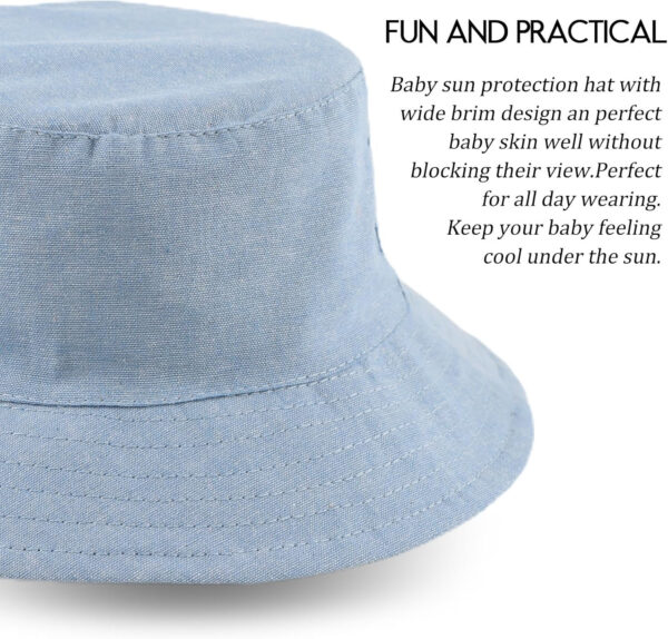 JANGANNSA Dinosaur Baby Boys Sun Hat Cotton Toddler Girls Bucket Hats Summer Sun Protect Cap for Kids