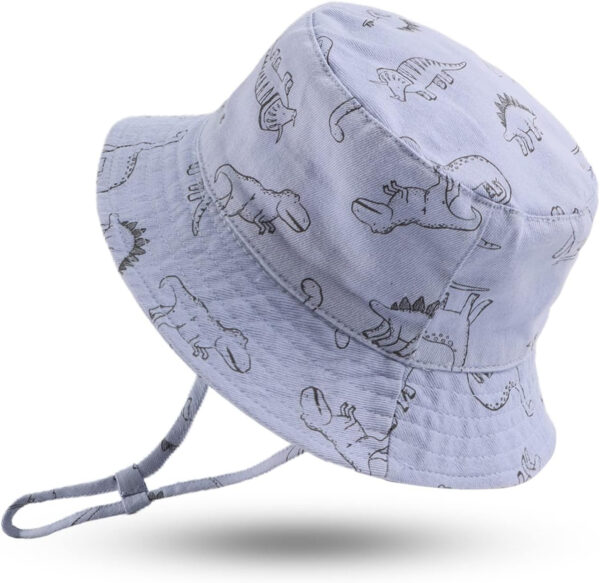 JANGANNSA Dinosaur Baby Boys Sun Hat Cotton Toddler Girls Bucket Hats Summer Sun Protect Cap for Kids
