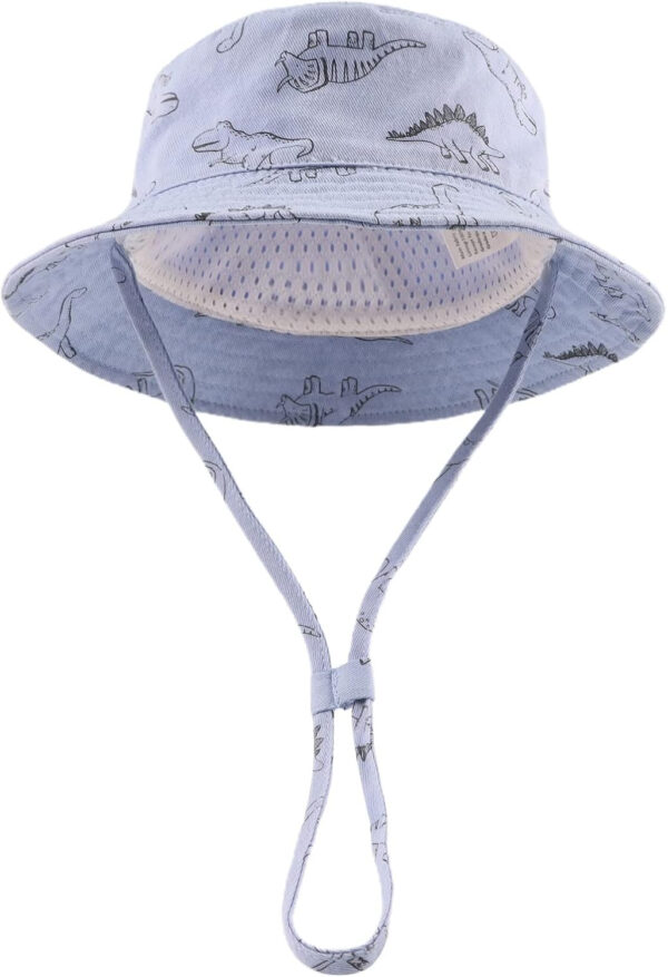 JANGANNSA Dinosaur Baby Boys Sun Hat Cotton Toddler Girls Bucket Hats Summer Sun Protect Cap for Kids