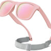 RIVBOS Baby Sunglasses Boys&Girls with Strap UV400 Polarized Flexible for Toddler,Infant and Newborn(0-24month) RBK0231