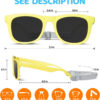 RIVBOS Baby Sunglasses Boys&Girls with Strap UV400 Polarized Flexible for Toddler,Infant and Newborn(0-24month) RBK0231
