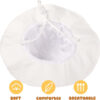 HONGTEYA Baby Sun Hat Toddler Girl Beach Hat Adjustable Outdoor Summer Hat UPF 50+ Sun Protection Wide Brim Infant Kids