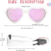 COASION Baby's First Sunglasses with Strap, Unbreakable Polarized Newborn Infant Heart Sunglasses for Ages 0-24 Months