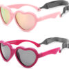 COASION Baby's First Sunglasses with Strap, Unbreakable Polarized Newborn Infant Heart Sunglasses for Ages 0-24 Months