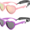 COASION Baby's First Sunglasses with Strap, Unbreakable Polarized Newborn Infant Heart Sunglasses for Ages 0-24 Months