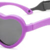 COASION Baby's First Sunglasses with Strap, Unbreakable Polarized Newborn Infant Heart Sunglasses for Ages 0-24 Months