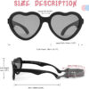 COASION Baby's First Sunglasses with Strap, Unbreakable Polarized Newborn Infant Heart Sunglasses for Ages 0-24 Months
