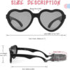COASION Baby's First Sunglasses with Strap, Unbreakable Polarized Newborn Infant Heart Sunglasses for Ages 0-24 Months