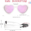 COASION Baby's First Sunglasses with Strap, Unbreakable Polarized Newborn Infant Heart Sunglasses for Ages 0-24 Months