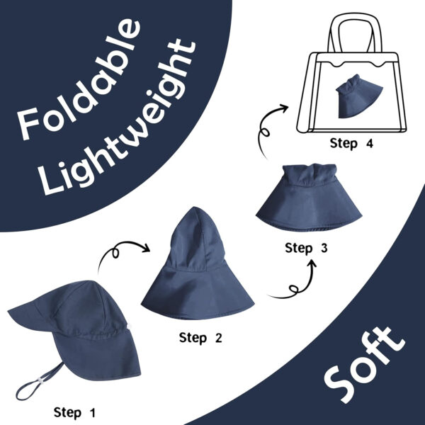 2 Pack Baby Sun Hats UPF 50+ Toddler Beach Hat for Girls Boys 0-4 Years