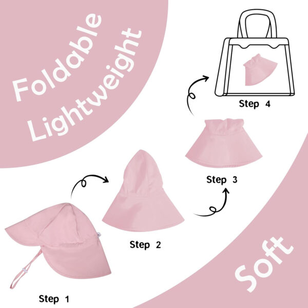 2 Pack Baby Sun Hats UPF 50+ Toddler Beach Hat for Girls Boys 0-4 Years