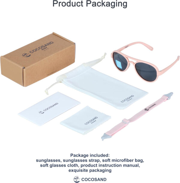 688c3e758a39871a7e58fe7eba158cba0addaa27b908f2e6736f0.jpg COCOSAND Baby Boys Girls Aviator Sunglasses with Strap Polarized Flexible Retro Pilot for Infants Toddler Age 0-24 Months
