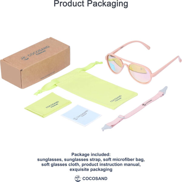 688c3e7e836fb79d3791eb18043cebabbdbd01fb5c17bf943a425.jpg COCOSAND Baby Boys Girls Aviator Sunglasses with Strap Polarized Flexible Retro Pilot for Infants Toddler Age 0-24 Months