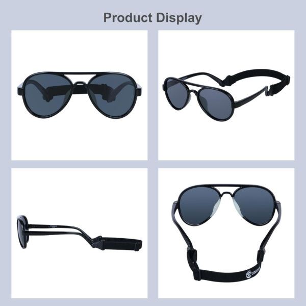 688c3e9a1cb8223b54ba538452125cfdc1b11dce8dbe01108653e.jpg COCOSAND Baby Boys Girls Aviator Sunglasses with Strap Polarized Flexible Retro Pilot for Infants Toddler Age 0-24 Months