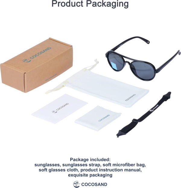 688c3eb28d1ce62ec7511acf473c0f02c7a0dcad57126eada6949.jpg COCOSAND Baby Boys Girls Aviator Sunglasses with Strap Polarized Flexible Retro Pilot for Infants Toddler Age 0-24 Months