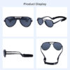 688c3eb4eb0d0e7f591e9a4402600bfeaed5813de9d373377c800.jpg COCOSAND Baby Boys Girls Aviator Sunglasses with Strap Polarized Flexible Retro Pilot for Infants Toddler Age 0-24 Months