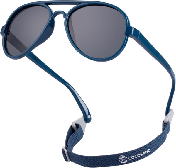 688c3eb5e4ea5b0d33f1479be9aaaab9e99fd5db52212f39329ca.jpg COCOSAND Baby Boys Girls Aviator Sunglasses with Strap Polarized Flexible Retro Pilot for Infants Toddler Age 0-24 Months