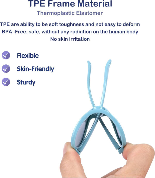 688c3ebfc696b79a43c12418c32c6d08c232854e0cc6acdd9dc7e.jpg COCOSAND Baby Boys Girls Aviator Sunglasses with Strap Polarized Flexible Retro Pilot for Infants Toddler Age 0-24 Months