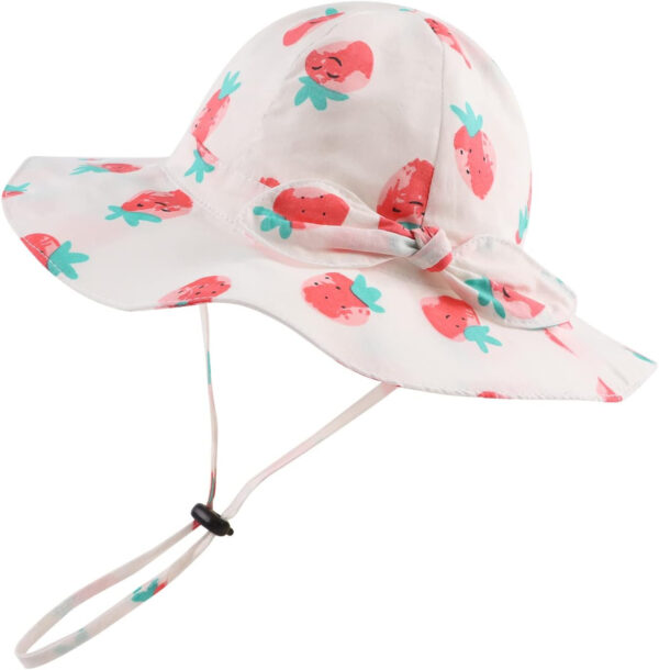 Bow Baby Girls Bucket Hat Infant Toddler Summer Cap Sun Protect Kids Hat for Girls