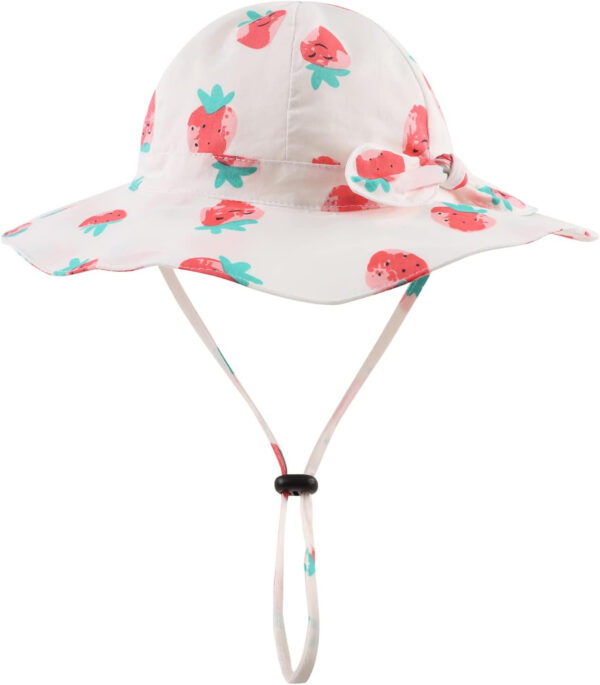Bow Baby Girls Bucket Hat Infant Toddler Summer Cap Sun Protect Kids Hat for Girls