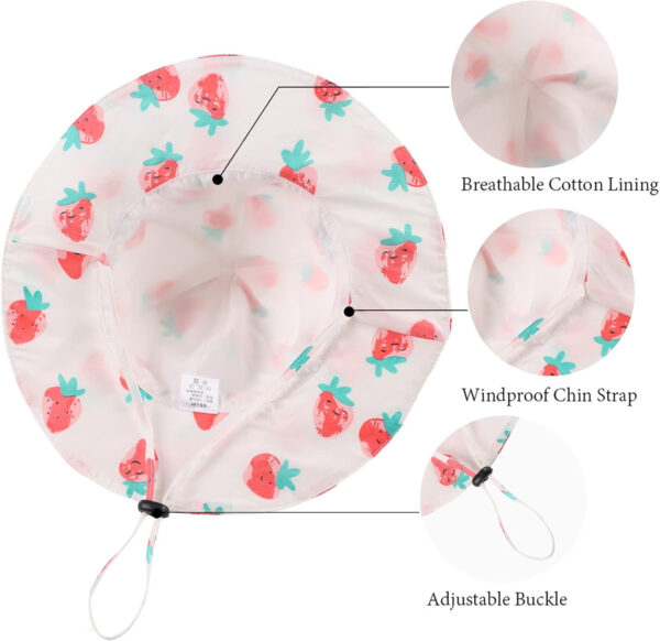 Bow Baby Girls Bucket Hat Infant Toddler Summer Cap Sun Protect Kids Hat for Girls