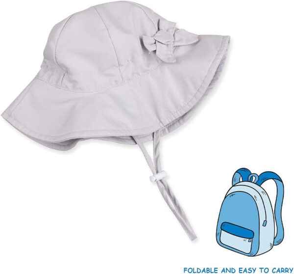 Bow Baby Girls Bucket Hat Infant Toddler Summer Cap Sun Protect Kids Hat for Girls