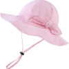 Bow Baby Girls Bucket Hat Infant Toddler Summer Cap Sun Protect Kids Hat for Girls