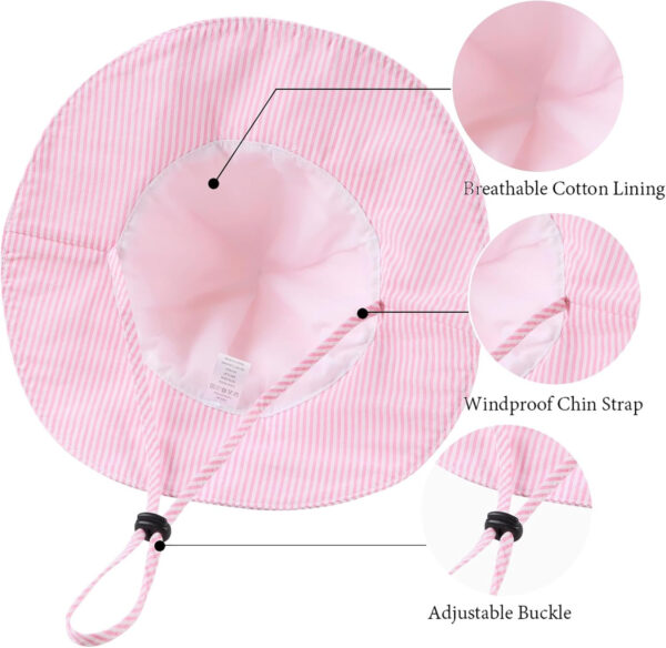 Bow Baby Girls Bucket Hat Infant Toddler Summer Cap Sun Protect Kids Hat for Girls