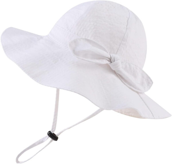 Bow Baby Girls Bucket Hat Infant Toddler Summer Cap Sun Protect Kids Hat for Girls