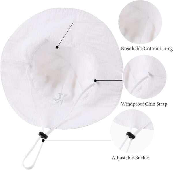 Bow Baby Girls Bucket Hat Infant Toddler Summer Cap Sun Protect Kids Hat for Girls