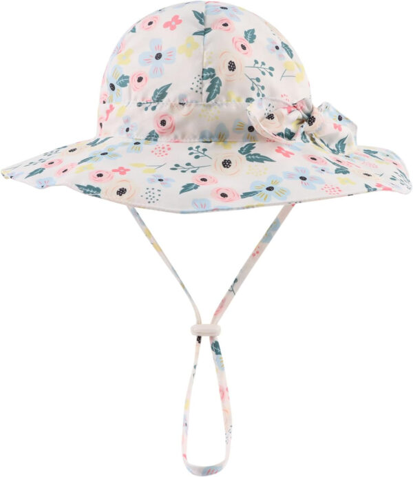 Bow Baby Girls Bucket Hat Infant Toddler Summer Cap Sun Protect Kids Hat for Girls